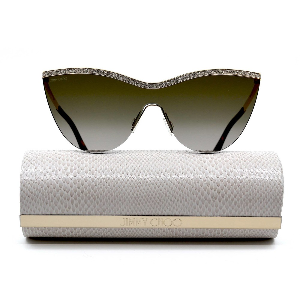 JIMMY CHOO KRISTEN/S GOLD BROWN GRADIENT WOMEN'S SUNGLASSES - Picture 3 of 14